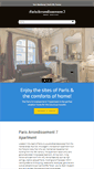 Mobile Screenshot of paris-vacation-apartment-rental.com